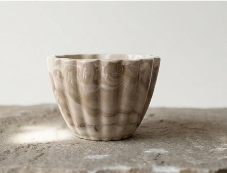 Scallop Teacup
